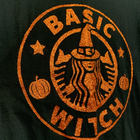 Basic Witch T-shirt Custom Glitter NWT mult sizes - Picture 5 of 12